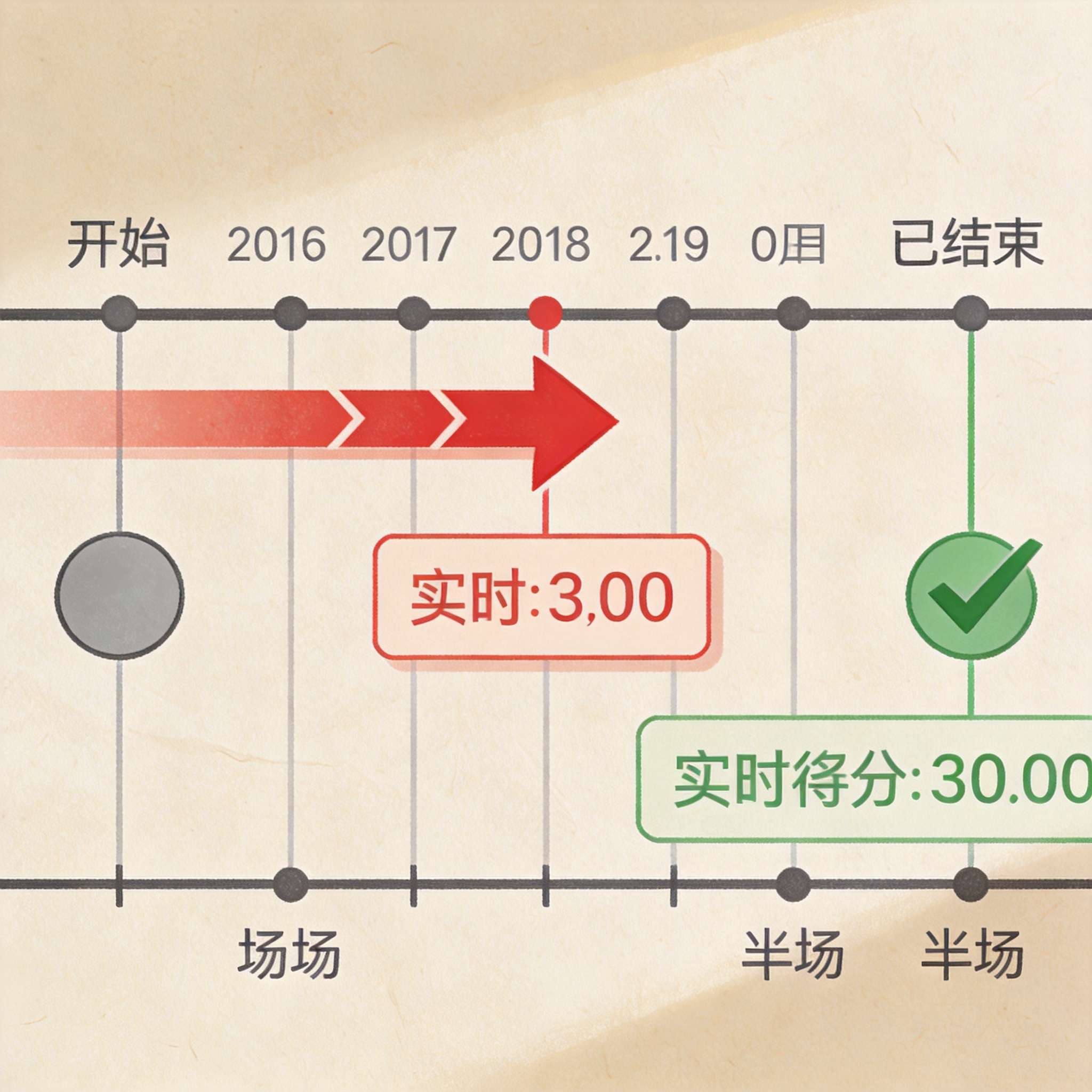 比分网赛程模块示意图，按日期排列的对阵时间轴与比赛状态标识